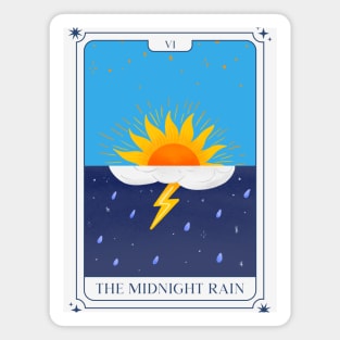 The Midnight Rain Tarot Card Magnet